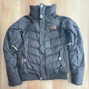 THE NORTH FACE 600 Puffer Goose Down RECCO Ski Coat Jacket Hooded XS Ladies
